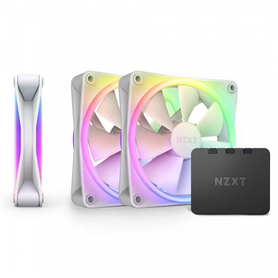 NZXT F120 RGB DUO 120mm RGB fan Triple - White